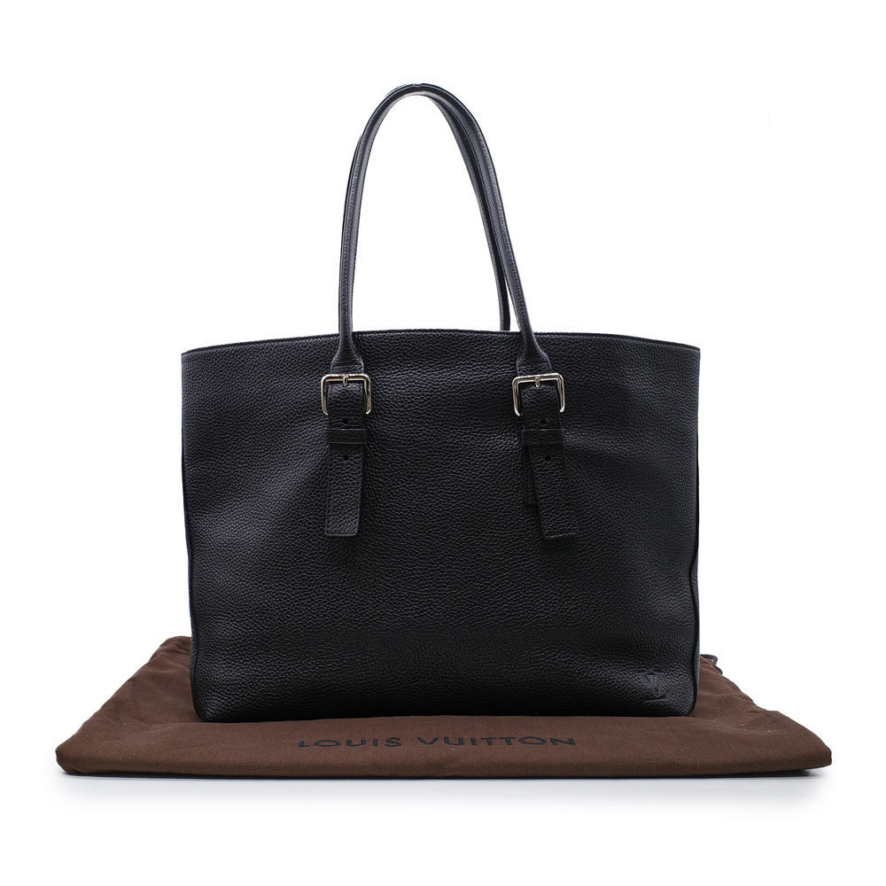 Louis Vuitton Cover Voyage Tote Bag Cuir Taurillon Black